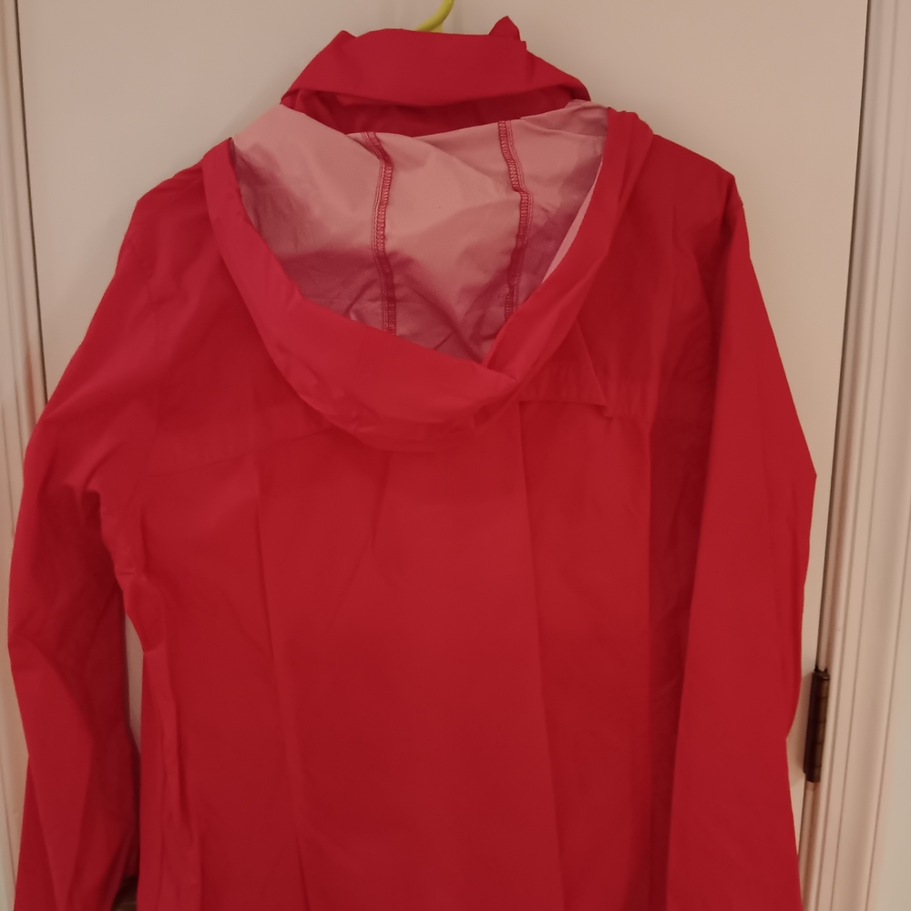 Columbia Red Lightweight Hooded Utility Jacket